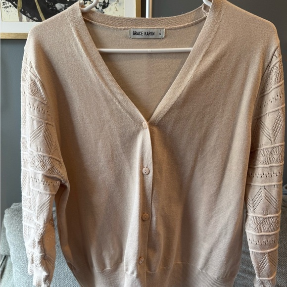 Grace Karin Women's Tan Sweater - Picture 1 of 4